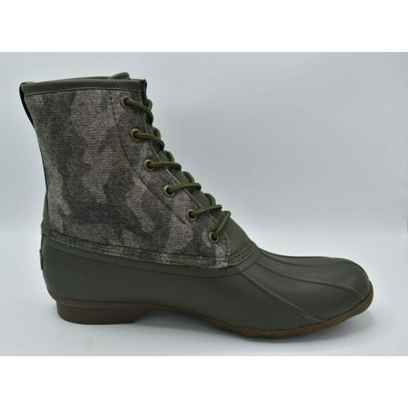 Sperry Mens Size 11.5 Saltwater Camo Water Resistant Lace Up Duck Boots Shoes - Picture 3 of 9